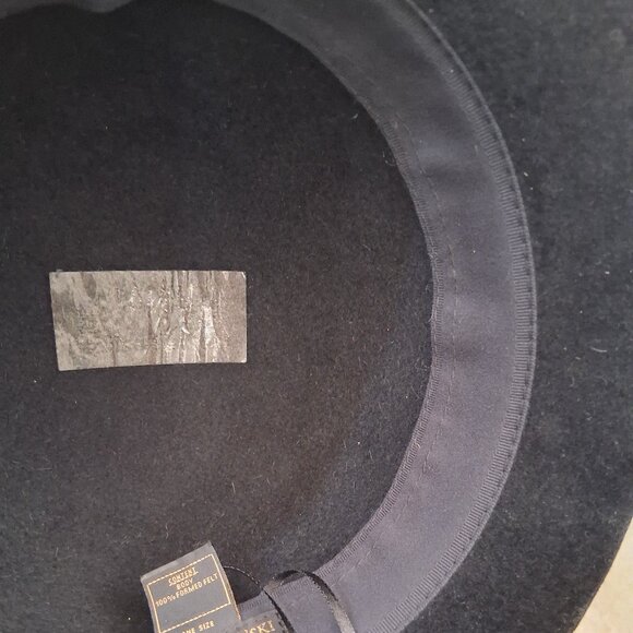 Helen Kaminski Black 100% formed felt Hat - Picture 6 of 7